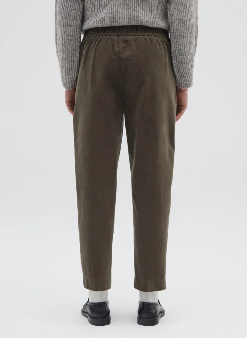 Ovs  OVS Green Regular Fit Stretch Cotton Trousers for Women | Best Price UAE